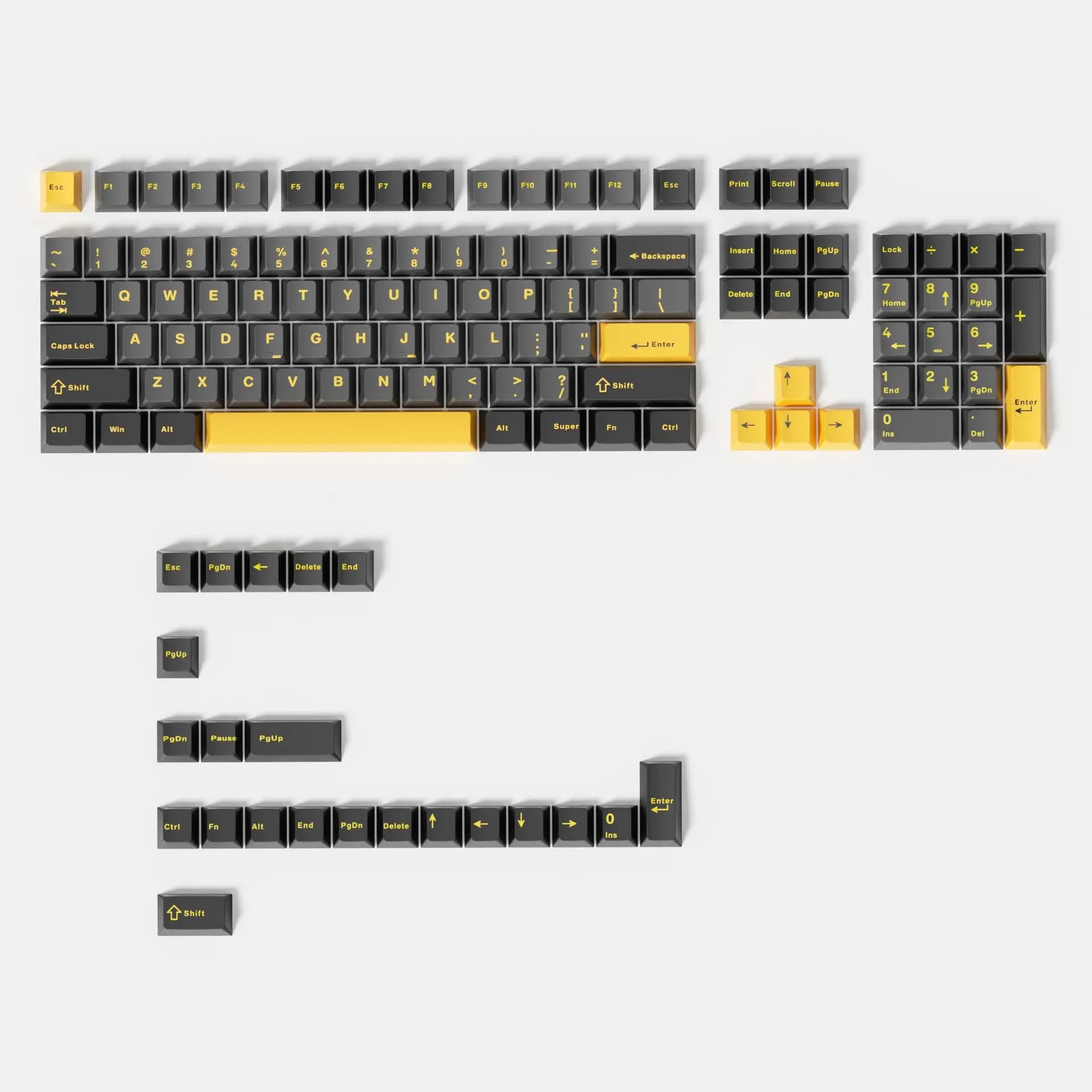 Tasti PBT Classici a Blocchi di Colore, Profilo Cherry per Tastiera Meccanica, Tasti Personalizzati per Tastiera da Gaming 60 70 80 90 100
