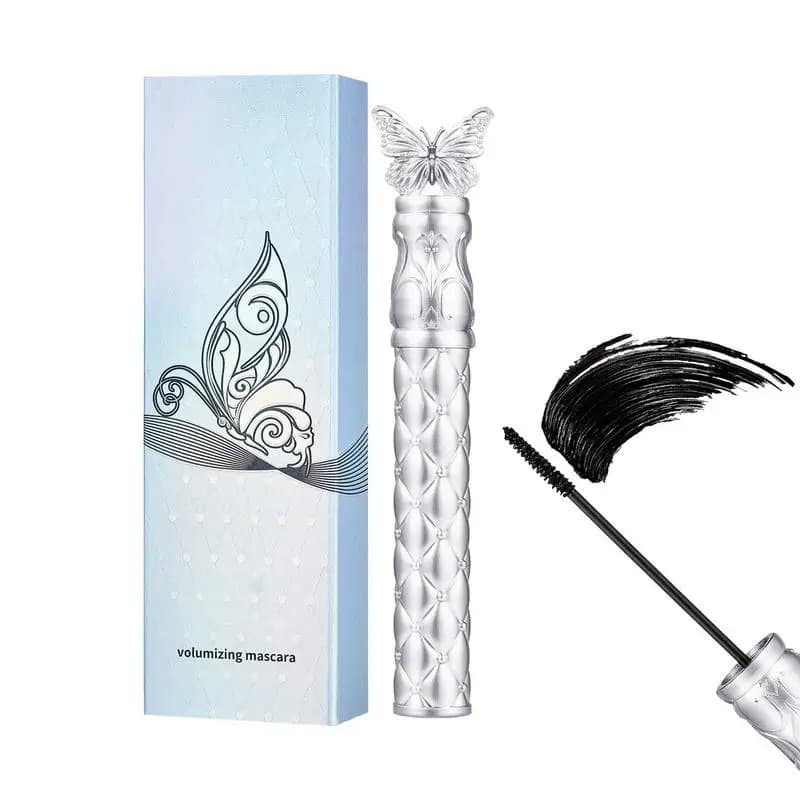 mascara per ciglia impermeabile Mascara in fibra di seta 4d Volume extra impermeabile A prova di sbavature Curling Allungamento Estensione ciglia