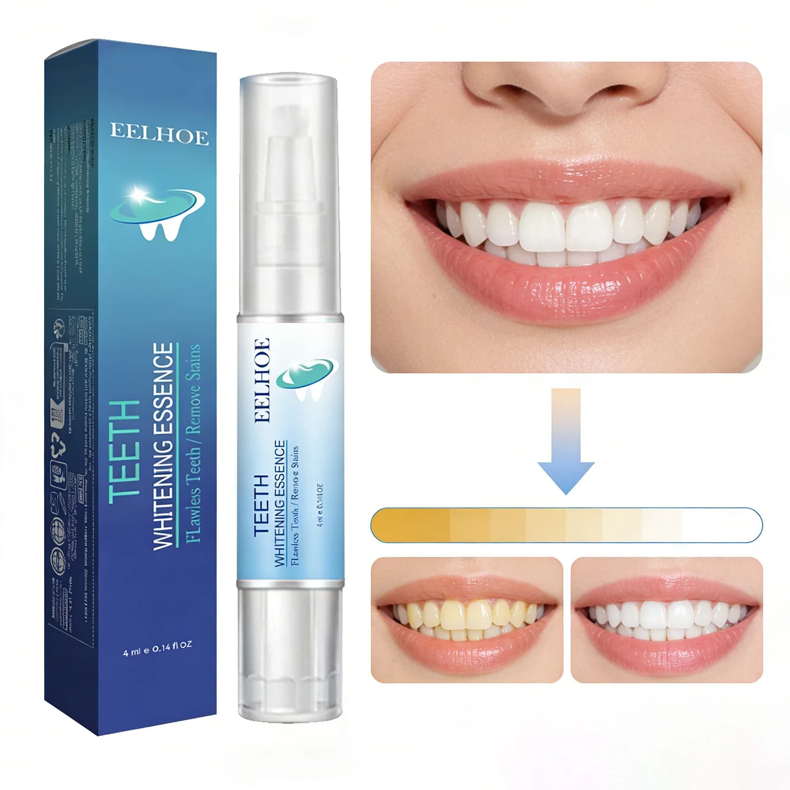 Teeth Whitening Pen - Advanced Gel for Sensitive Teeth Kit painless and effective whitening, oral hygiene with instant brightening smile