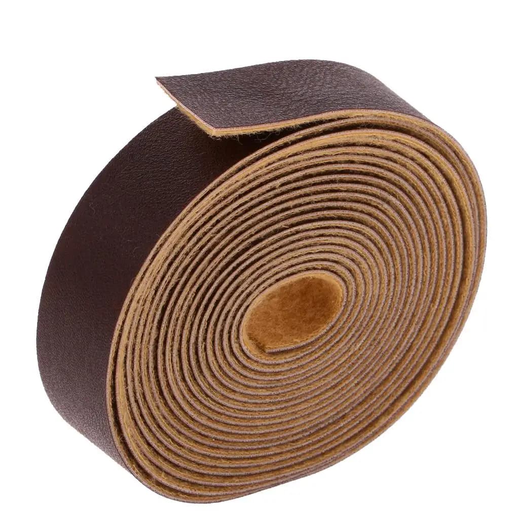 Craft Pu Strap Thick PU Leather DIY Rope Belt Accessory Roll for Handbag Purse Lacing Shoe Making