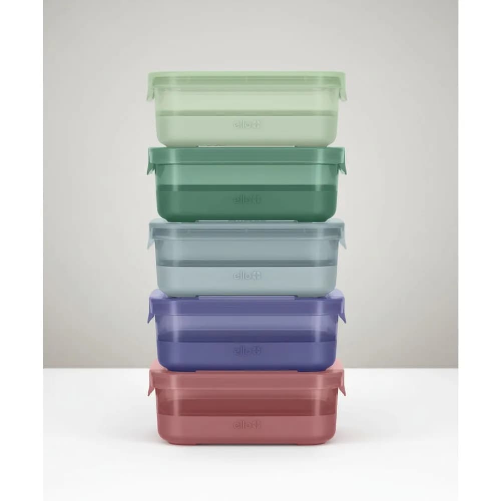 Set di contenitori per la preparazione dei pasti senza BPA con coperchi ermetici e stivali in silicone - Conservazione alimentare sicura per lavastoviglie, microonde e congelatore