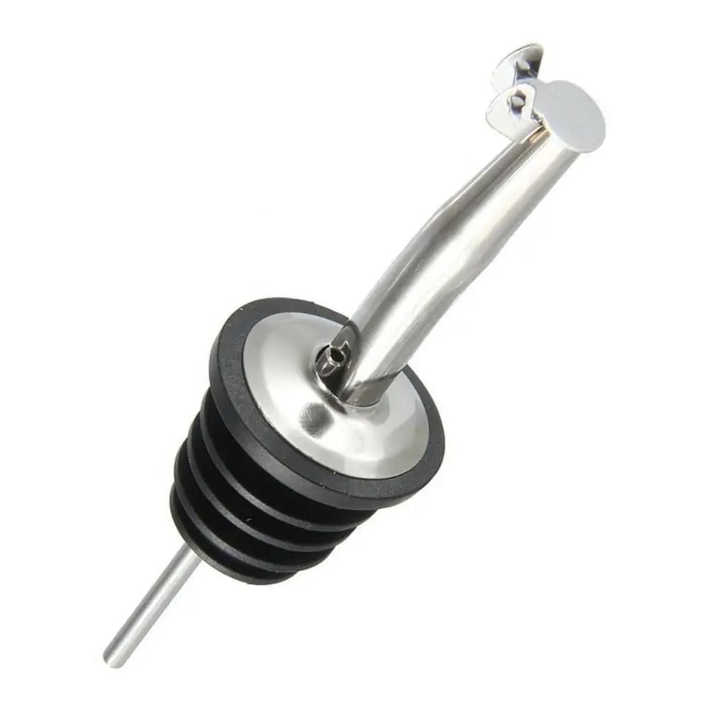 Dispenser per beccuccio per bottiglia con tappo per versatore di vino con liquore di Whisky in acciaio inossidabile 2 pezzi con tappo agitatore per Cocktail per la casa