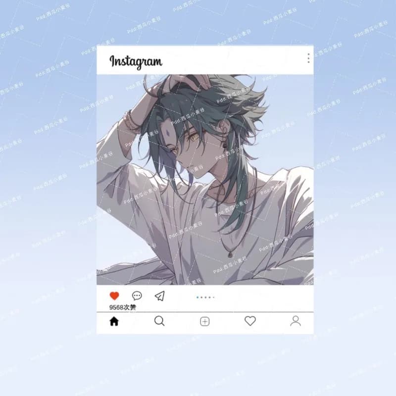 Gioco Impatto Carta HD Figure circostanti Xiao Decorazione popolare in stile Anime Decorazione desktop acrilica per gli amici