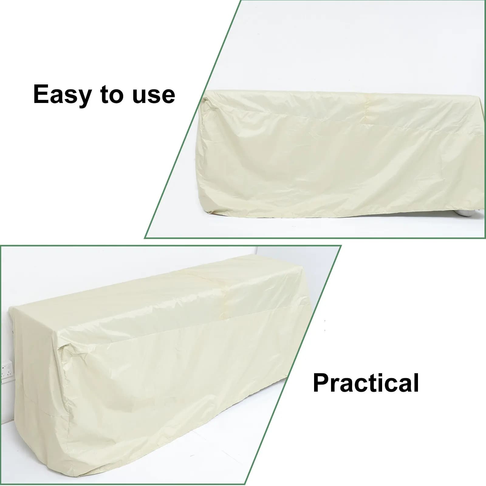 Copertura Impermeabile per Sedia da Giardino, Terrazza, Patio, Protezione da Pioggia, Neve, Gelo, Escrementi di Uccelli e Polvere, Portatile