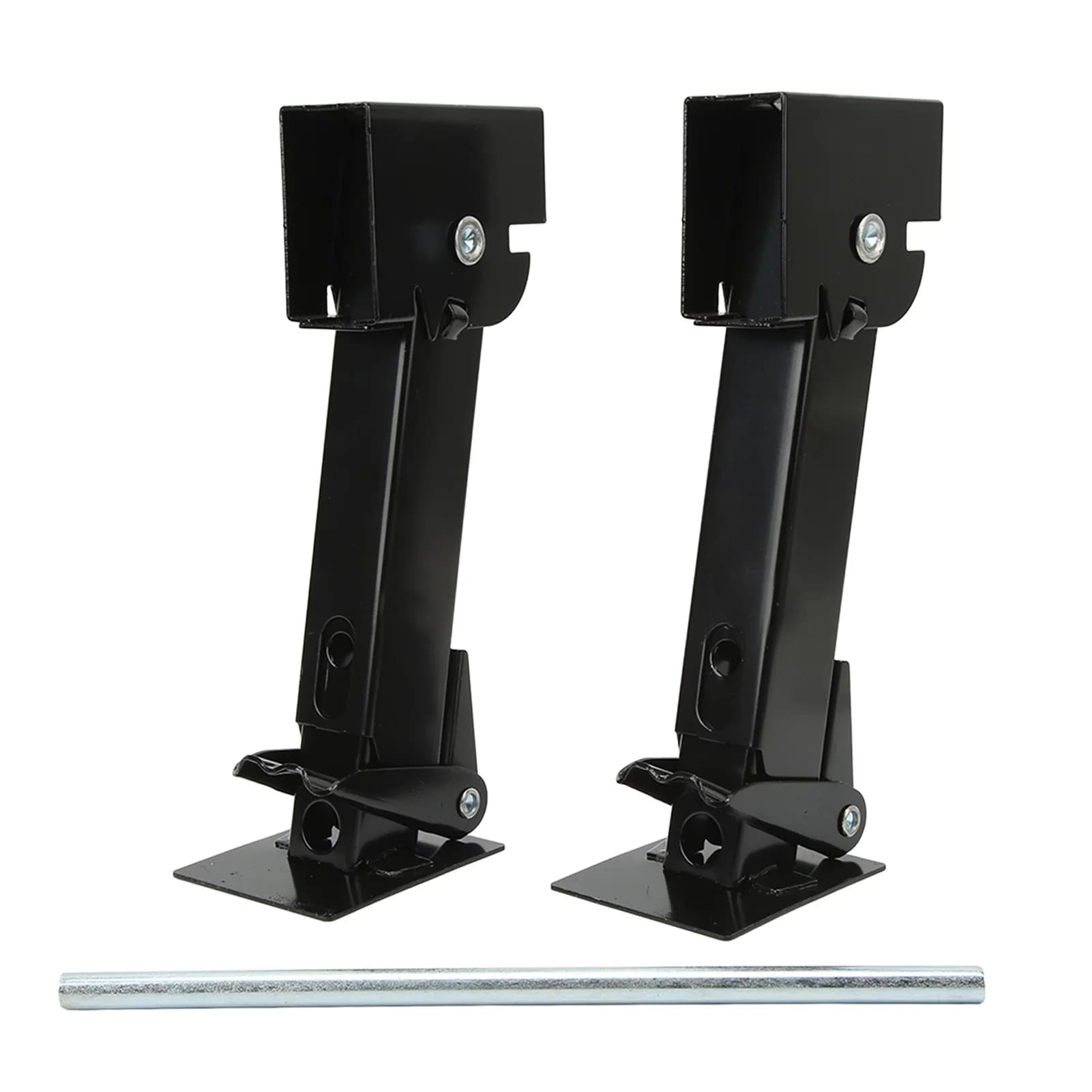 2 pz stabilizzatore Jack Iron 650lb supporto 1000lb capacità di sollevamento telescopico regolabile Swing Down stabilizzatori