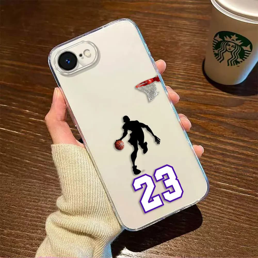 Basketball Dunk 23 24 Clear Phone Case For Redmi K40 K60 15C 14C 13C 13 12 12C 10 10C 10A 9 9C 9T 9A 8 7 A1 A2 A3 A5 10X Case