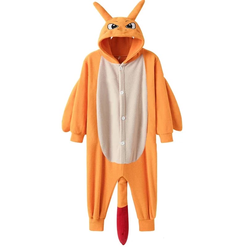 Pokemon Tutina Charizard Cosplay Costume Pijama For Women A Piece Kigurumi Full Body Pijama Christmas Nightwear