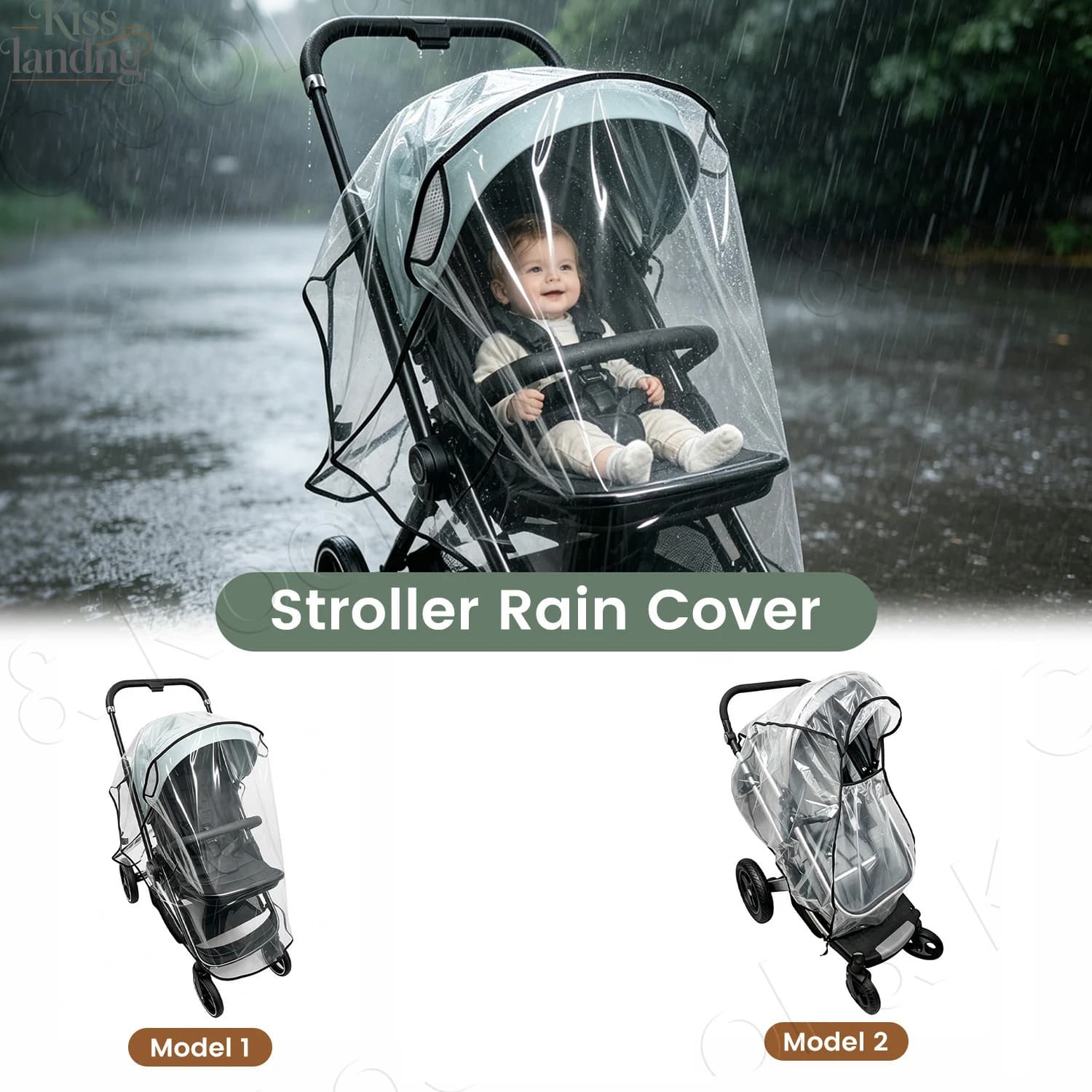 Universal Waterproof & Windproof Rain Cover with Ventilation for Ultimate Baby Protection