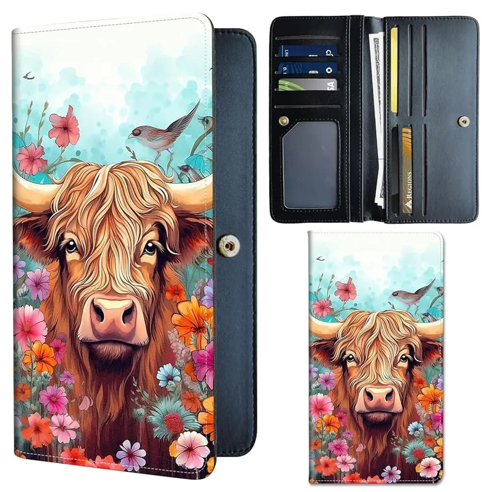 Spedizione Gratuita - Portafoglio Sottile in Pelle PU per Donne - Portafoglio Bifold con Blocco RFID, Portafoglio da Viaggio Compatto con Scomparti per Carte e Finestra per Documenti