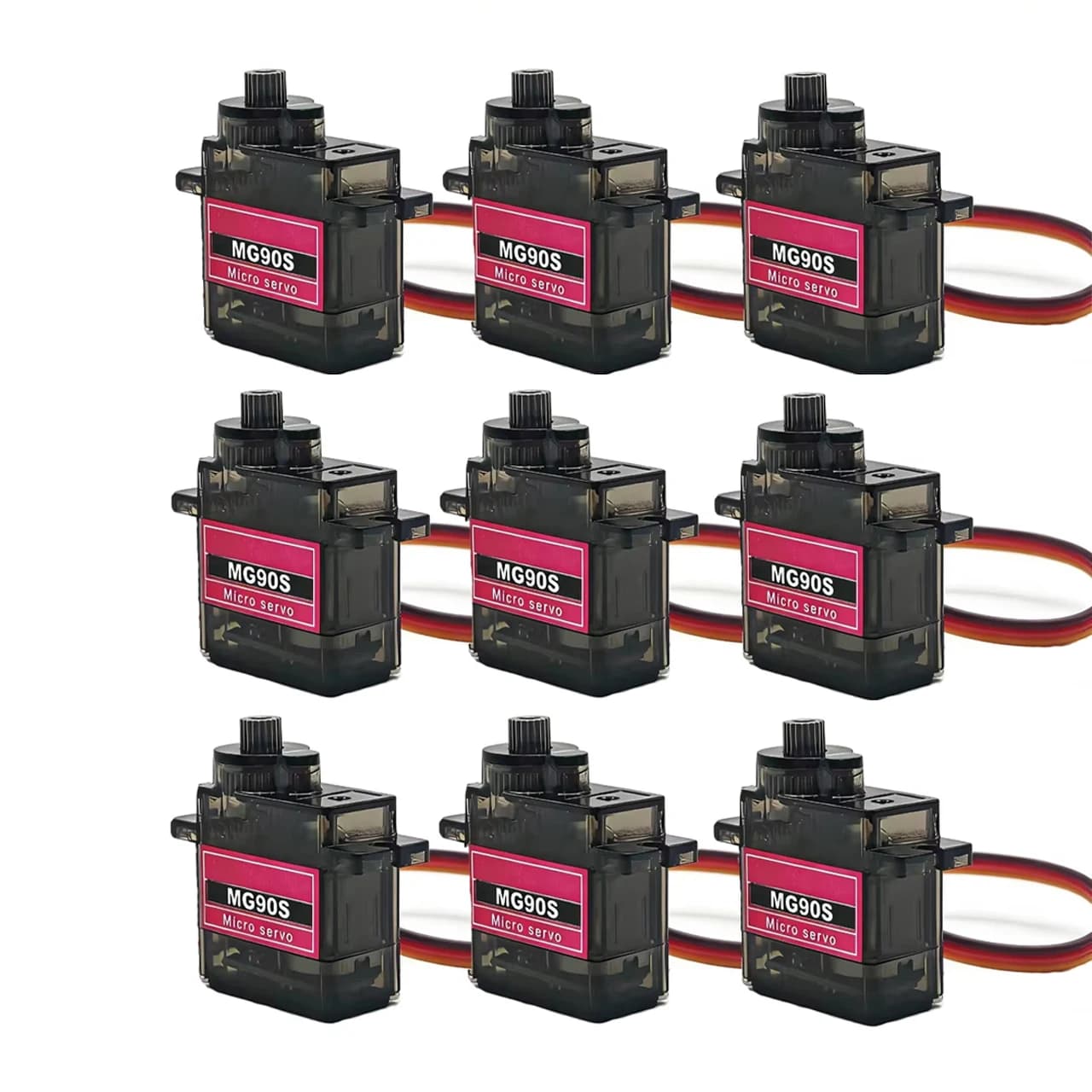 MG90S 180 ° Micro Servo Motore con Ingranaggi in Metallo 9g SG90 Aggiornato per Arduino, Auto RC, Elicottero, Aeroplano, Drone, Robot
