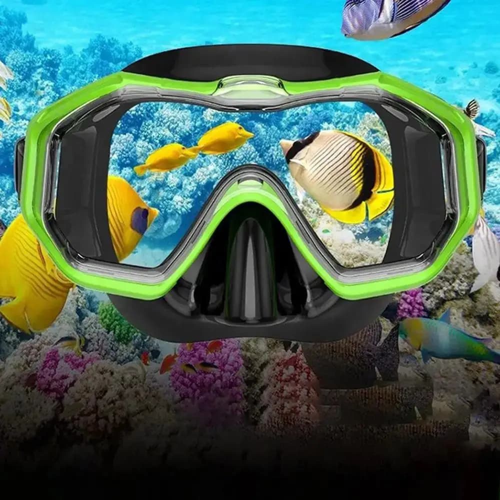 PC Glass Swim Goggles PVC Strap with Nose Cover Child Diving Mask Vibrant Colors Wide View Pool Swim Eyewear 3-8Year Olds