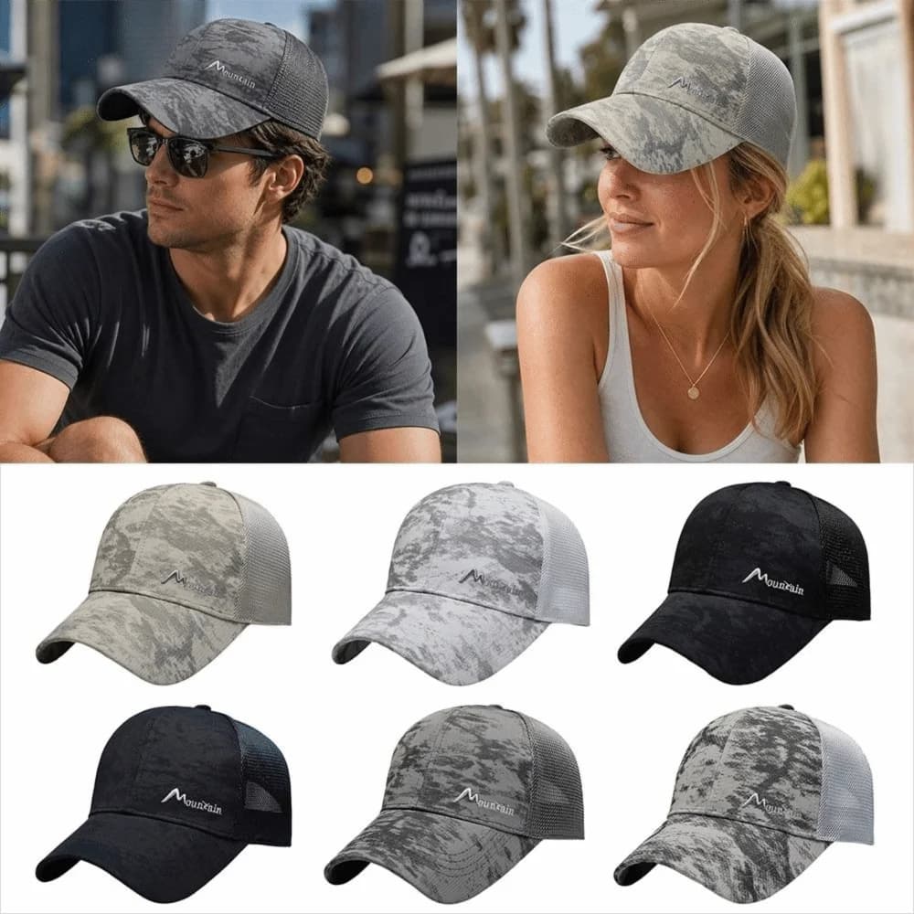 Fashion Summer Baseball Cap Mesh Quick-drying Sun Hat Breathable Casual Dad Hat Outdoor