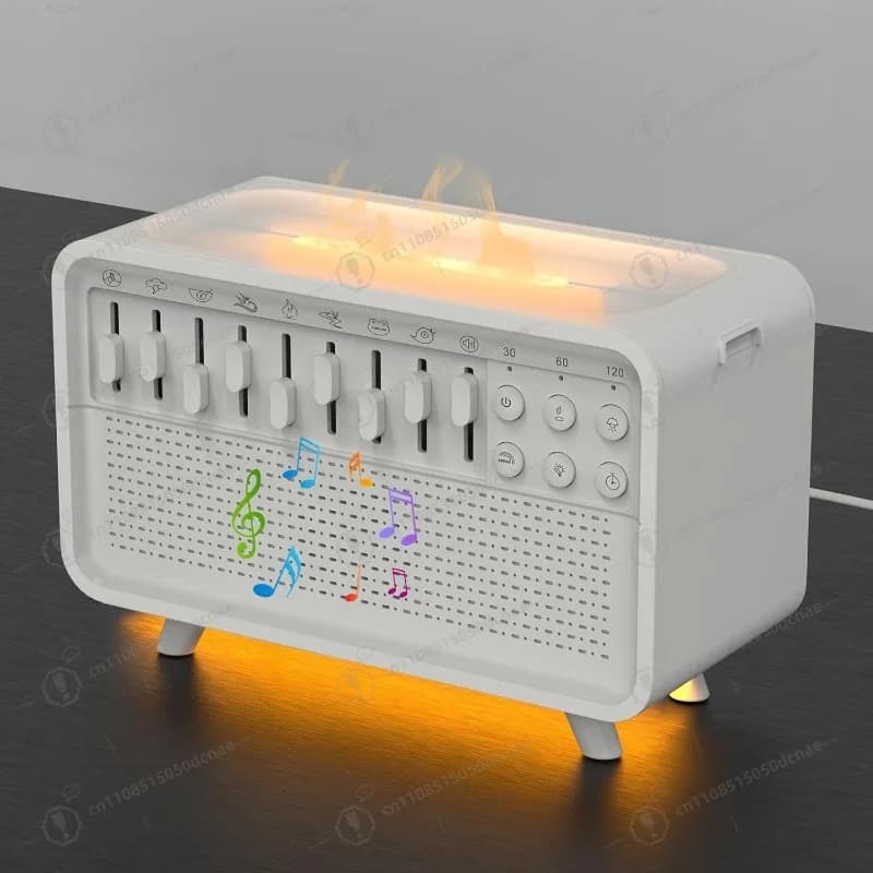 Macchina per Rumore Bianco, Strumento per Migliorare il Sonno, Umidificatore Aromatico con Luce Notturna per Casa e Camera da Letto