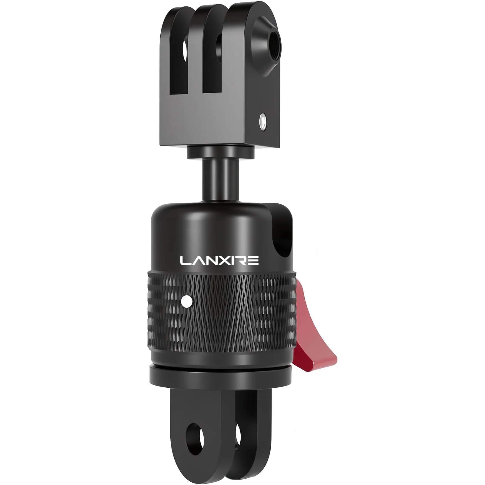 Lanxire 360 ° Supporto per fotocamera regolabile per GoPro Hero 5-13/DJI Osmo Action 3/4, adattatore per treppiede verticale, staffa per action camera