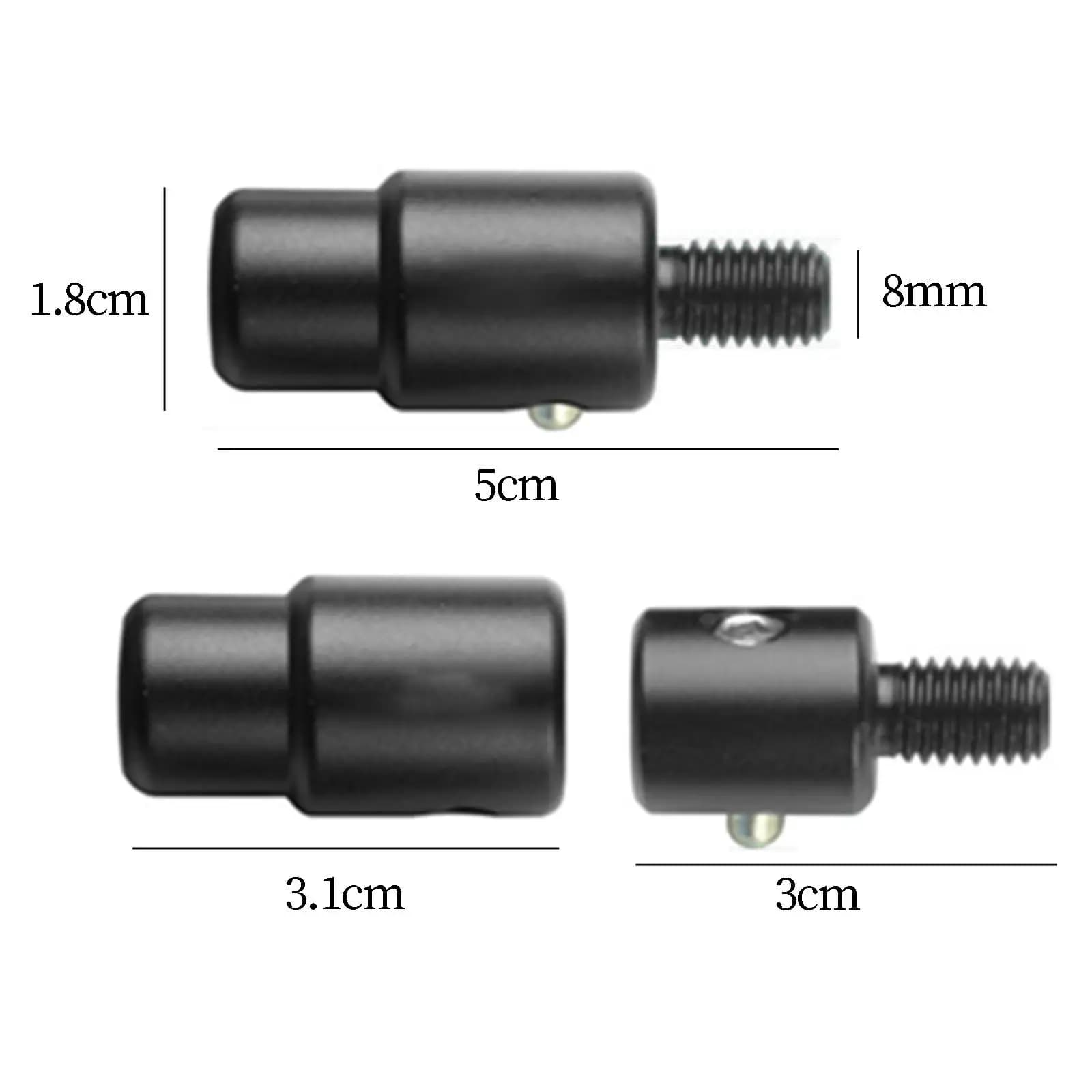Durable Aluminum Alloy Landing Net Connector Fast Release Dip Net Rod Replacement for Fishing Gear