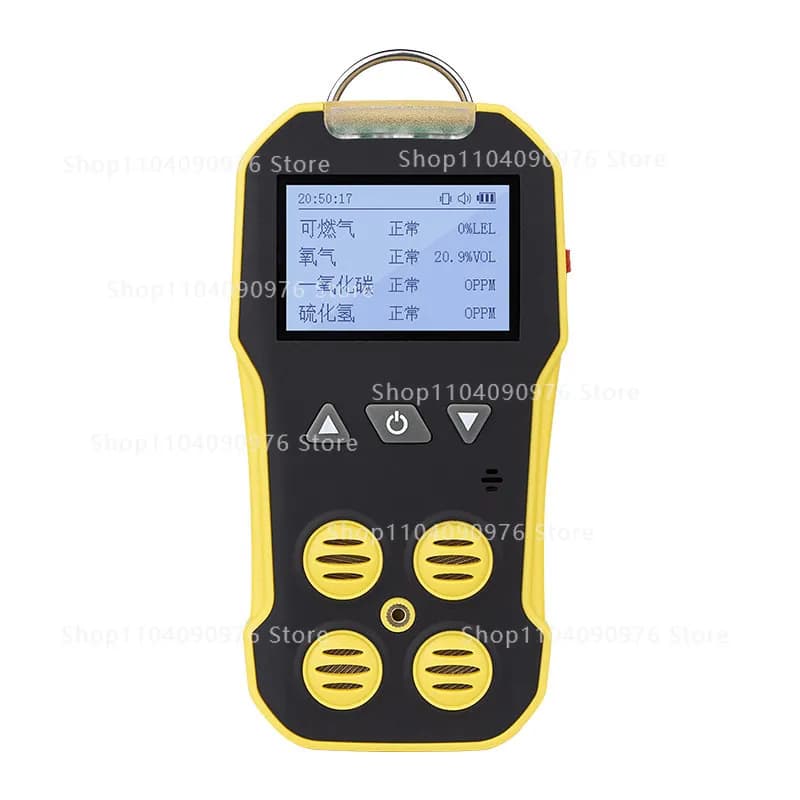 Rilevatore di Gas 4-in-1 BH-4A per Gas Tossici e Nocivi, Ossigeno, Monossido di Carbonio, Acido Solfidrico 3C