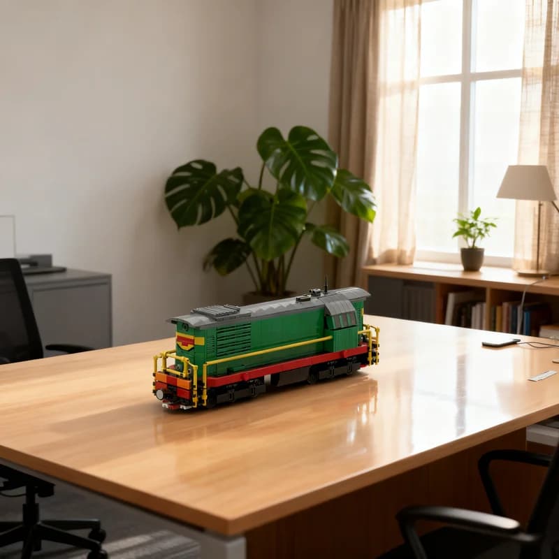750pcs MOC Russian Diesel Locomotive ChME3 3 City Trains Model Building Blocks Architecture Toy Christmas Gifts Brick Kids DIY