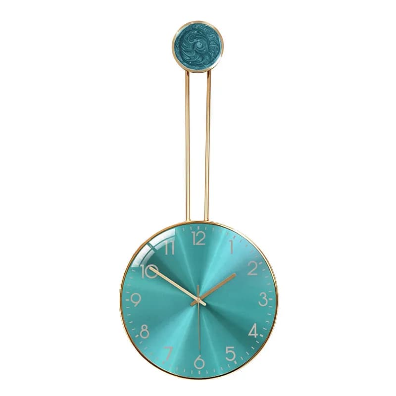 Silent wall clock, living room clock, decorative quartz clock