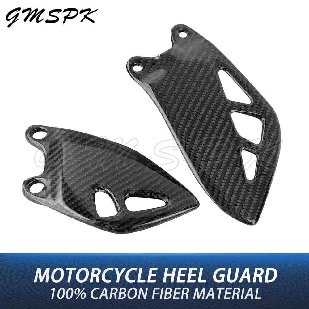 Fit for Kawasaki ZX10R ZX-10R 2011-2023 Motorcycle Heel Guard Rearset Protector Real Carbon Fiber Rear Footrest Wing Plates