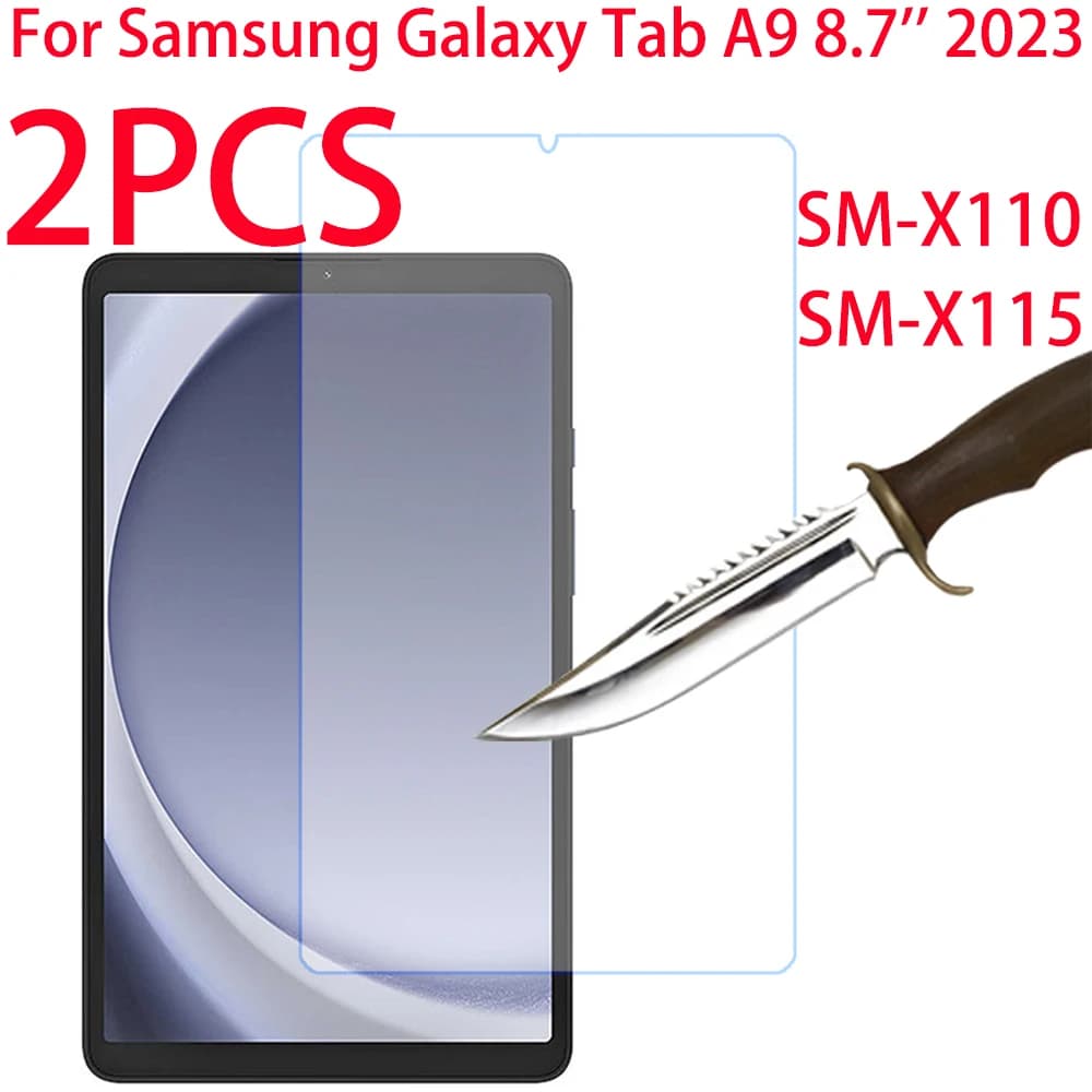 2 PCS Vetro Temperato Per Samsung Galaxy Tab A9 8.7 pollici 2023 Pellicola Protettiva Per A9 SM-X110 SM-X115 Tablet Proteggi Schermo