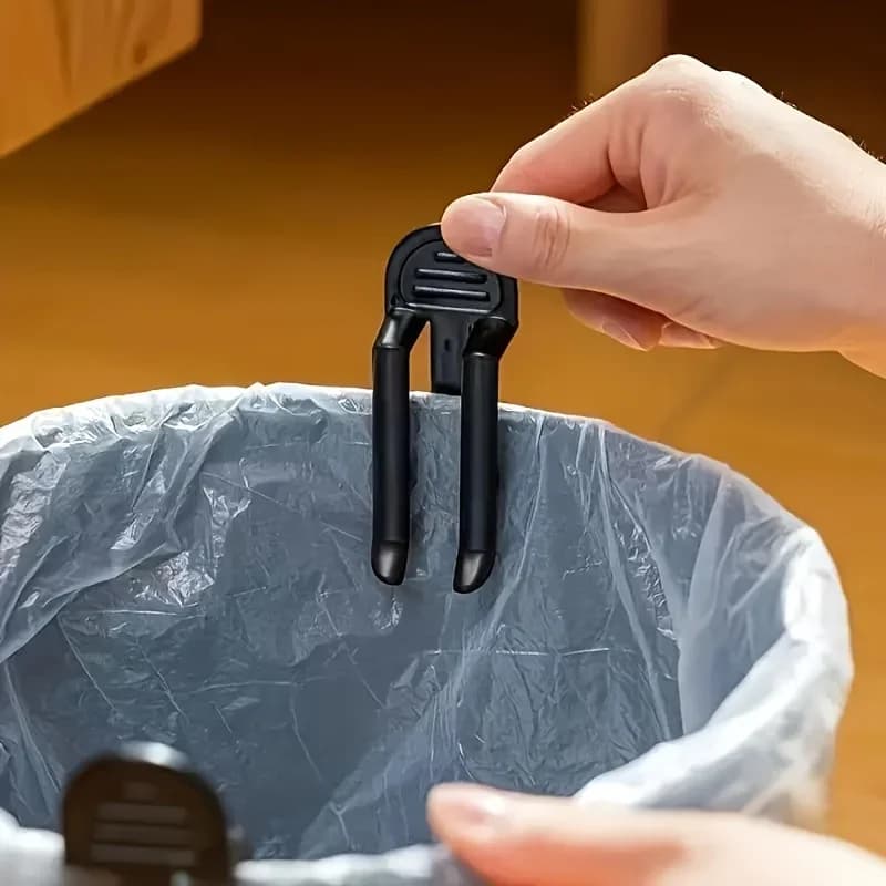 10/20pcs Durable Plastic Garbage Bag Clips - Easy Waste Bin Holder, Trash Can Securing Gadgets for Home Organization
