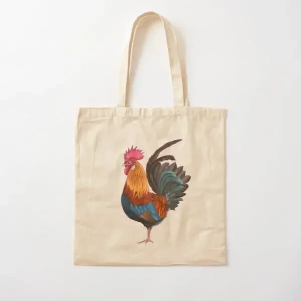 Borsa in tela di cotone gallo Borsa pieghevole Tote Designer Borsa per la spesa Borsa a tracolla da viaggio in tessuto Donna Donna Casual riutilizzabile