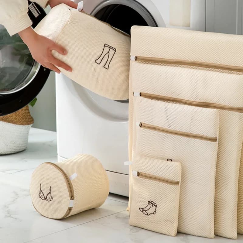 6/1 Pieces Bag for Double Layered Buuket Often Embroidered, Combination Washing and Care, Anti-Annoying and Anti-Imbing, Help for Home Life