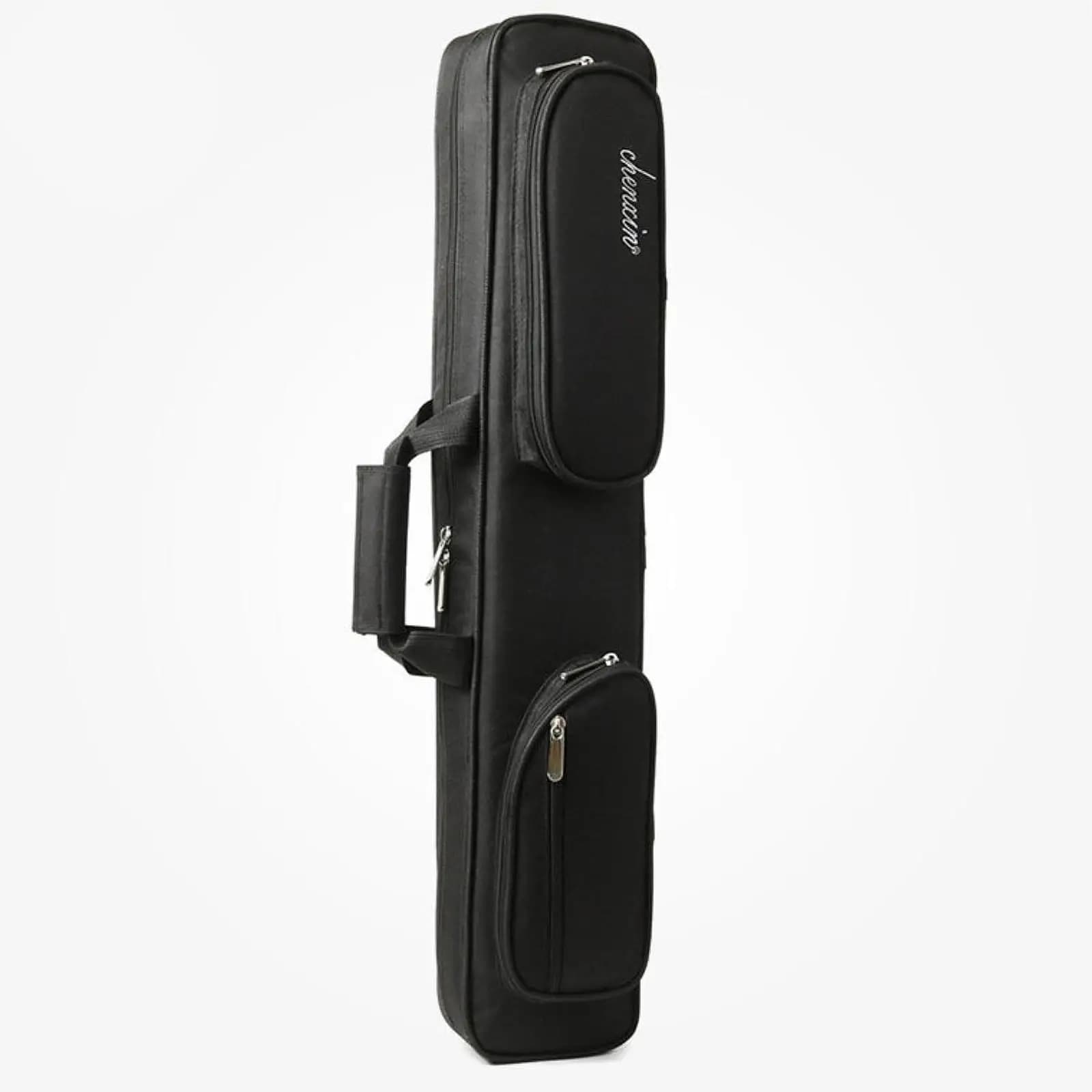 Custodia per Stecca da Biliardo 1/2, Borsa per Stecca da Snooker con Manico, 7 Fori, Leggera e Portatile, Custodia Protettiva per Stecca da Snooker