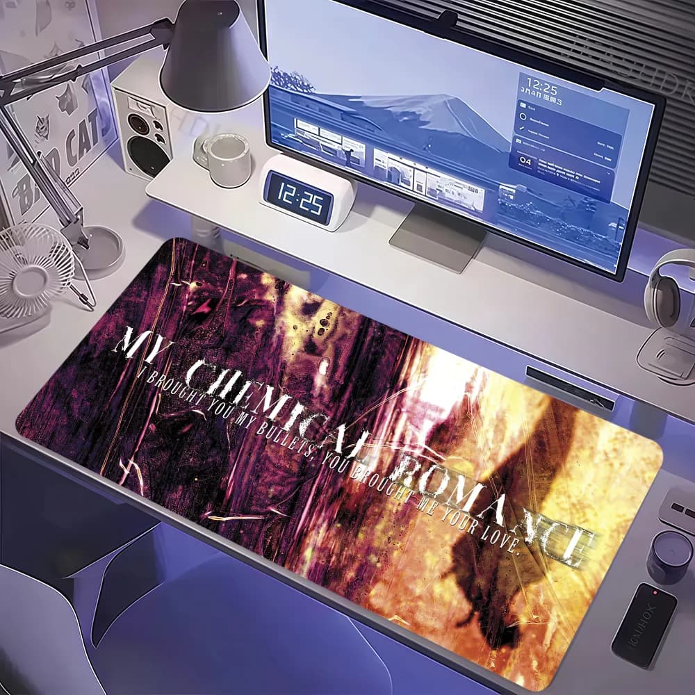 Band M-My C-Chemical R-RomanceS Mouse Pad Non-slip Thickened MousePad Large Writing Lockedge Office Student Gaming Cushion