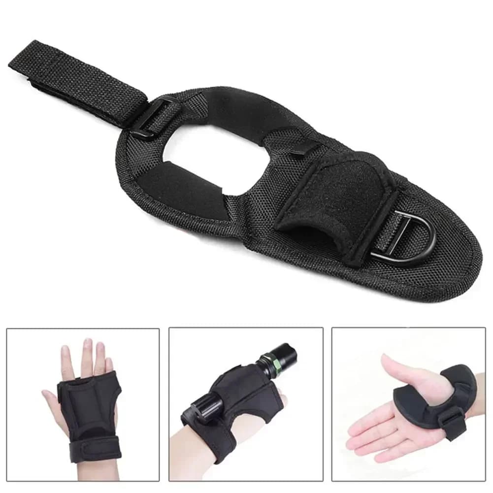 Supporto per torcia da esterno Supporto per torcia in morbido neoprene Supporto per braccio da polso Guanto per cinturino da polso Lanterna a mano libera Luce per bici