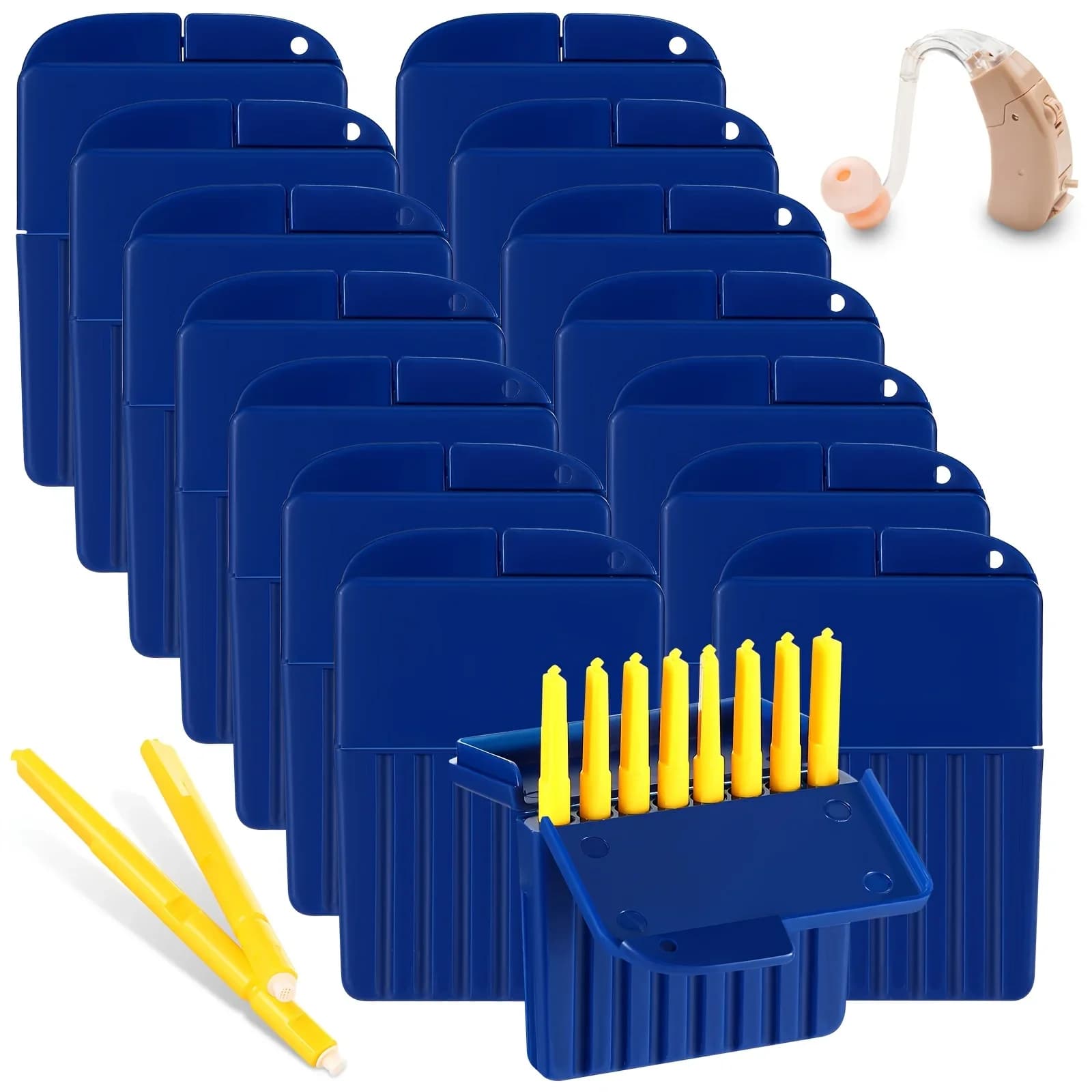 120 pz Apparecchi Acustici Cera Guard Filtri Apparecchi Acustici Kit di Pulizia Dell'udito Apparecchi Acustici Filtri Strumento di Pulizia Accessori, 15 pz