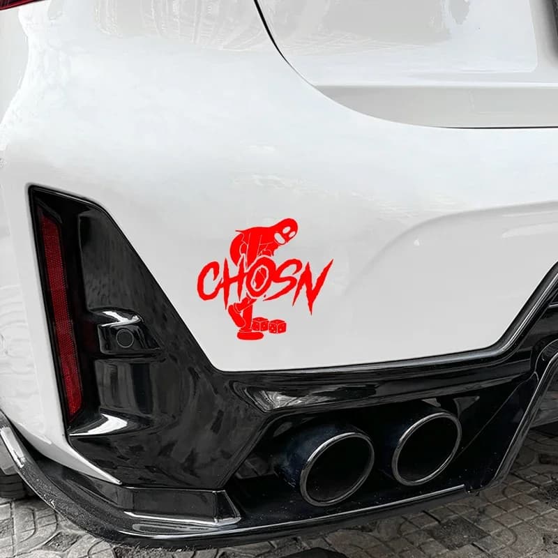 CHOSN Ghost Dice Holographic Stickers, Waterproof Vinyl for Car Window Bumper Motorcycle Bike Helmet