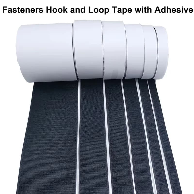 1M Strong Self Adhesive Hook and Loop Fastener Tape Double Sided Magic Sticky Strips Roll for Home DIY Car Office Daily Supplies