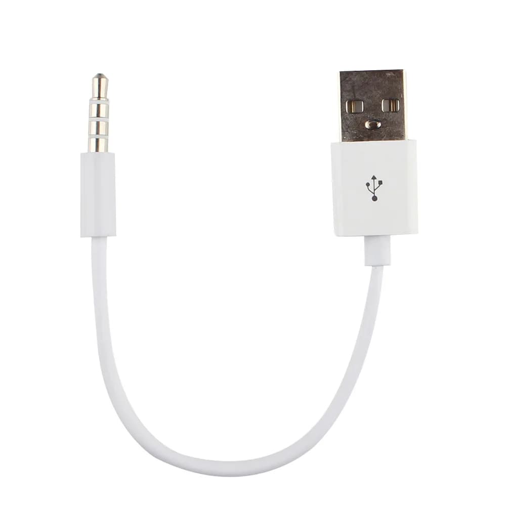 3.3FT 3.5mm AUX Audio Plug Jack to USB 2.0 Male Charge Cable Cord For MP3