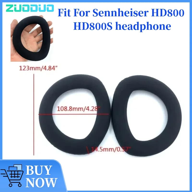 Replacement Foam Earring Cushion Sennheiser HD800 HD800S Earrings ZUODUO