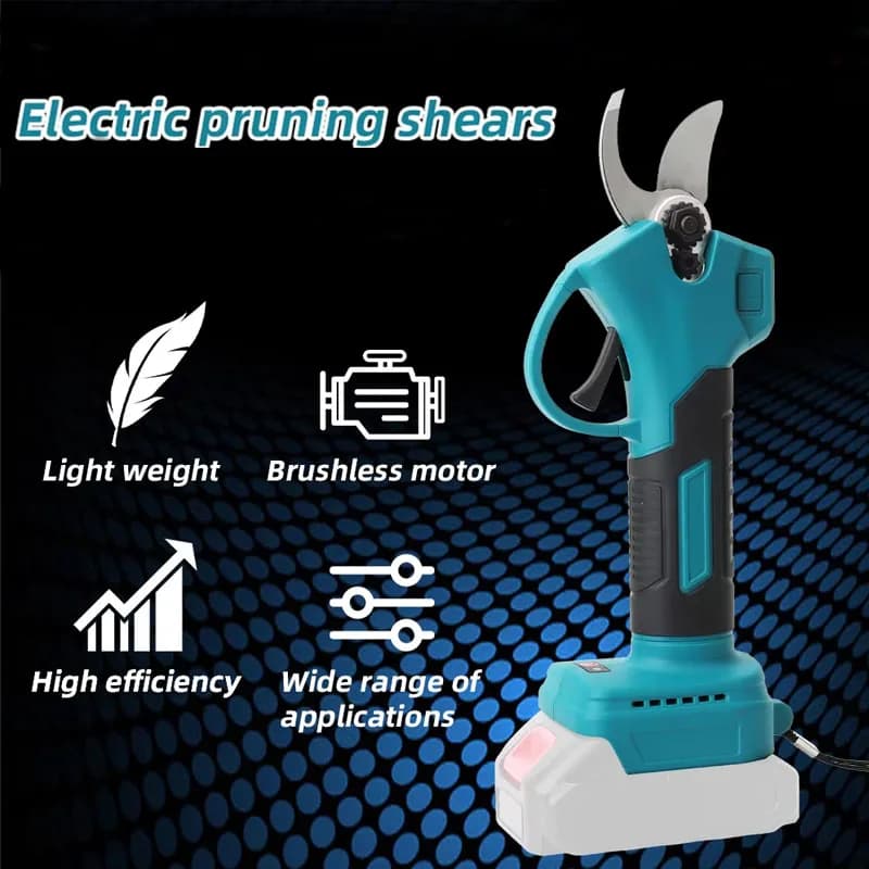 Brushless Electric Pruning Shears Garden Tool Cordless Electric Garden Scissors Fruit Tree For 18V Battery Branche Cutter