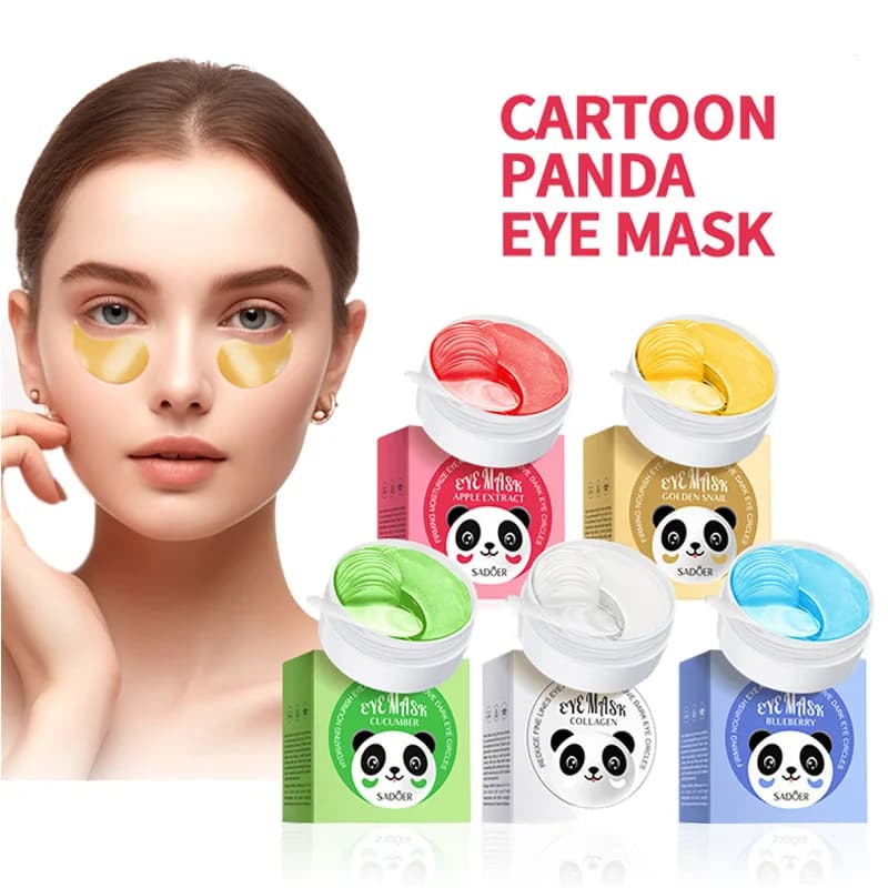 60 pz SADOER Maschera per gli occhi al collagene di cristallo Anti occhiaie Rimuovi gli occhi Borse Rassodante Idratante Patch per gli occhi Bellezza Occhi Cura della pelle
