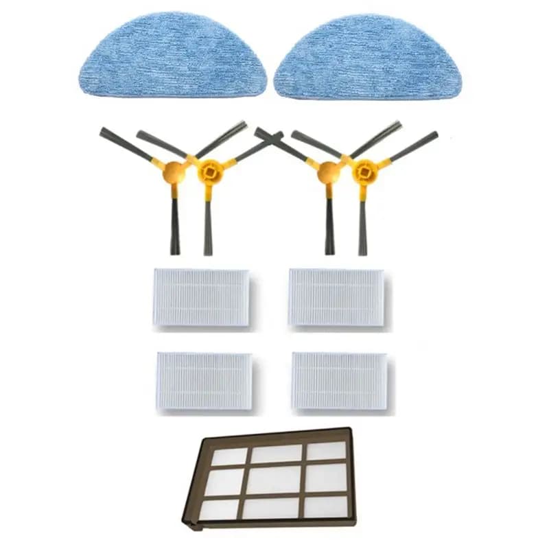 Filtro HEPA, spazzola a rullo e panno per la pulizia per robot aspirapolvere ABIR X5, X6, X8 - Ricambi e accessori di ricambio