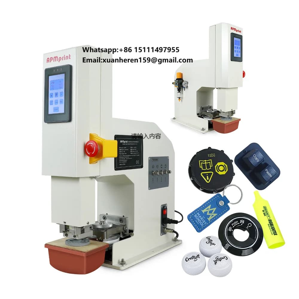 High Quality Cloth Glasses Toys Desktop Golf Ball Printing Machine Watch Dial Tampon Printer