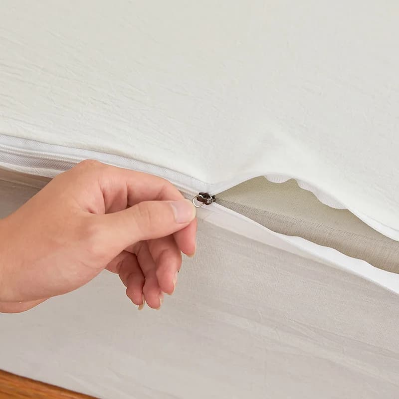 100% cotton cover with zipper Protection for all-inclusive 6-side mattress Custom Queen bed of any size