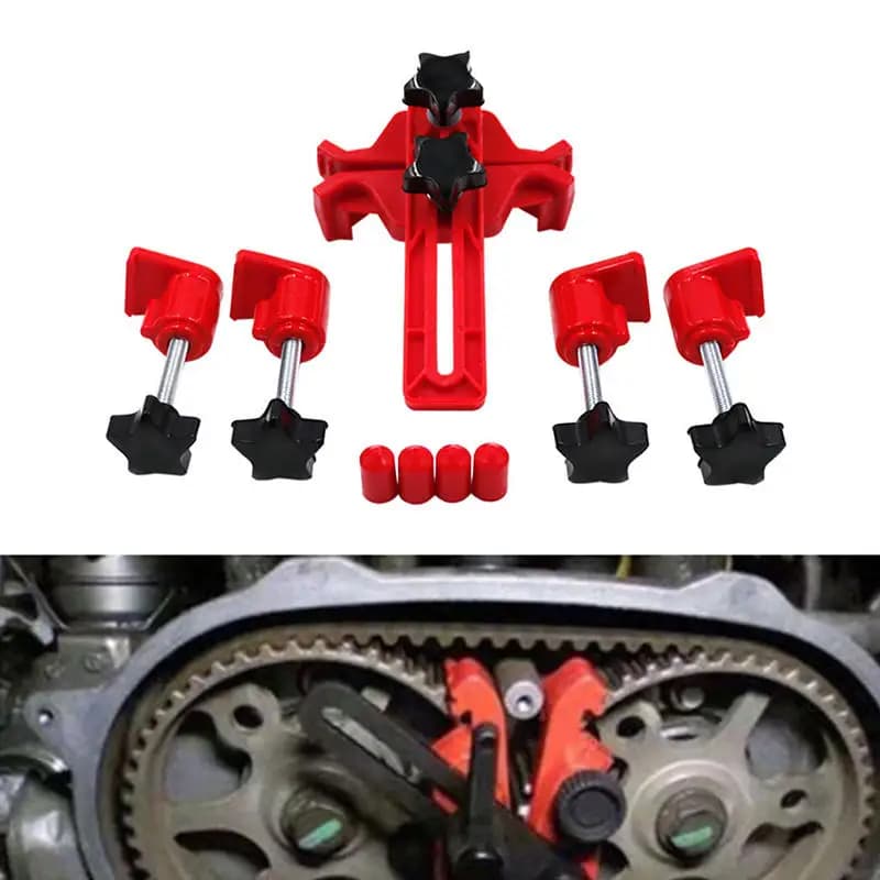 Supporto universale per blocco albero a camme, strumento di bloccaggio della temporizzazione del motore dell'auto, cambio fisso per cinghia di fissaggio doppia/singola