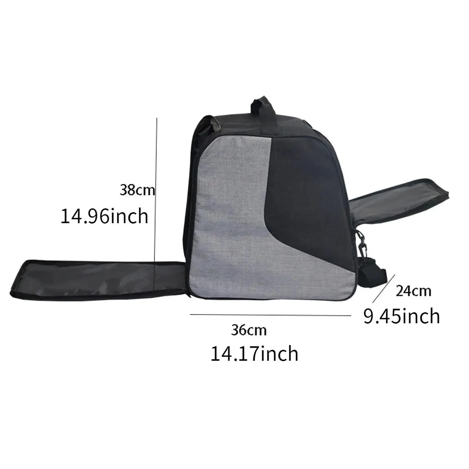 Borsa per Scarponi da Sci con Tracolla Regolabile, in Tessuto 600D Impermeabile, Borsa per Trasporto Scarponi da Neve, Borsa Invernale per Esterni, Borse per Conservazione Scarpe da Sci