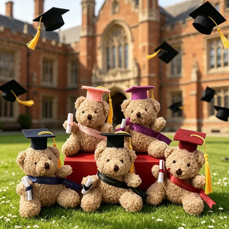10cm Dr. Bear Doll Mini Graduation Bear Doll Student Graduation Season Graduation Gift Party Souvenir Gift Home Decro
