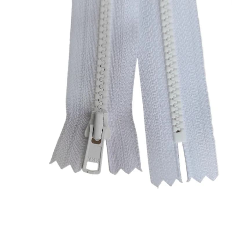 20 pz/lotto 3 #5 #25cm 30cm 35cm YKK Zipper Resin White Close End Pants Pocket Boots accessorio per cucire su misura