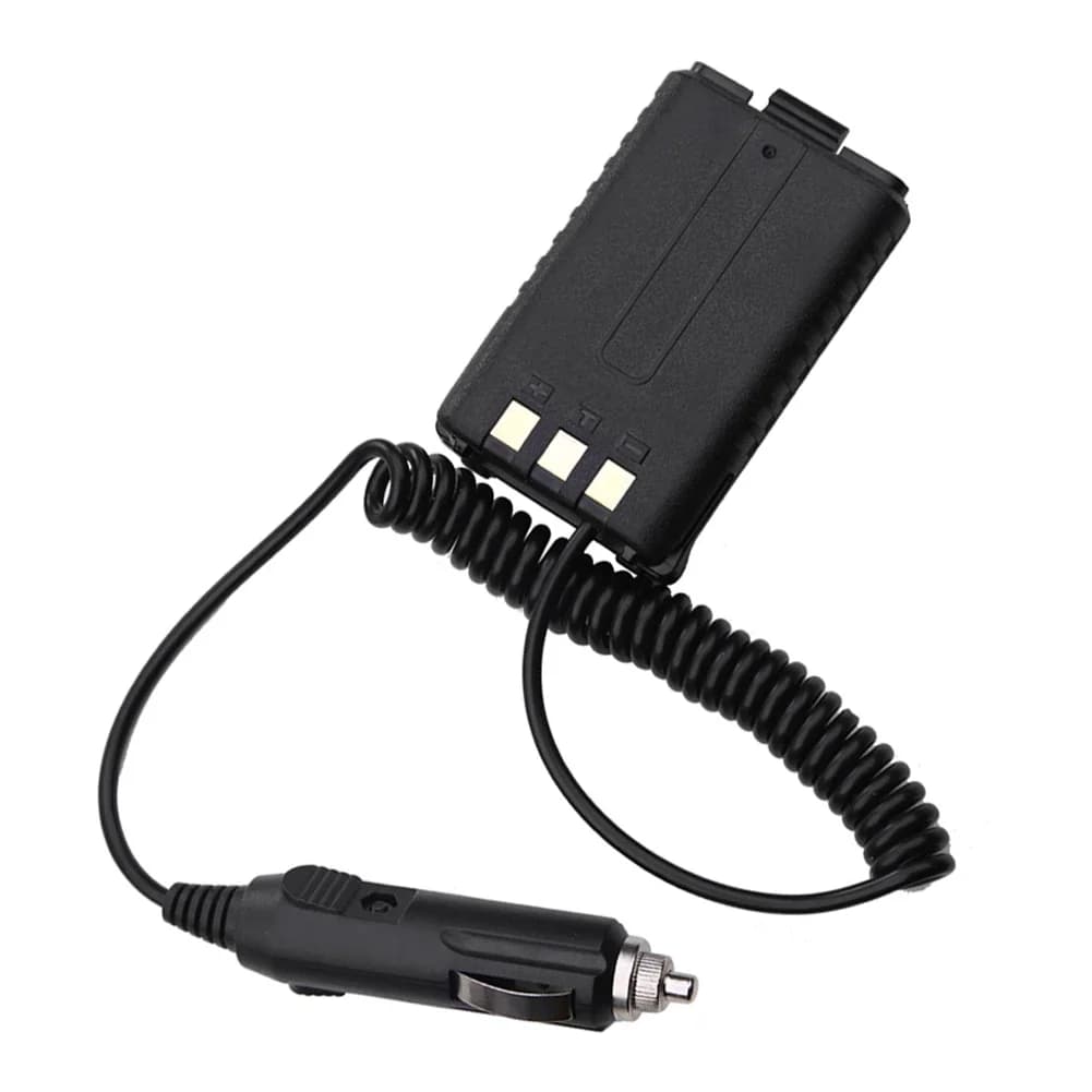 Adattatore caricabatterie 12V per auto, elimina la batteria, per radio ricetrasmittente Baofeng UV-5R UV-5RA UR-5RE, accessori di ricarica per walkie-talkie