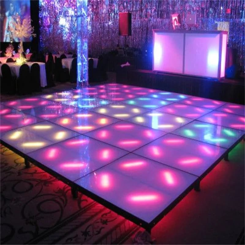 Topfinger Induzione personalizzata 3D Led Pista da ballo Abisso magnetico Pavimento per piastrelle Luce Ktv Stage Theater Evento Display a LED