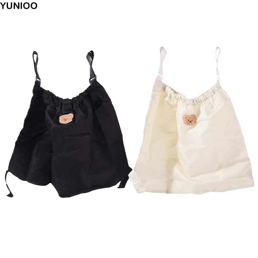 Borsa Portaoggetti Multifunzionale in Nylon per Passeggino, Borsa per Mamma con Portabiberon, Porta Pannolini e Portabicchieri