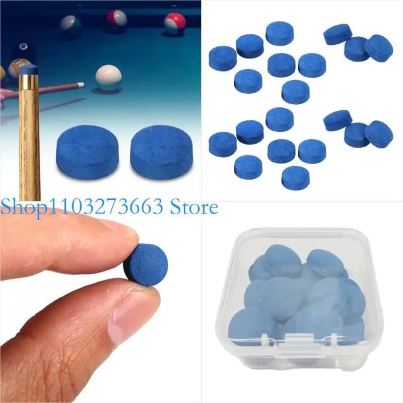 R6FE 20 pezzi Billiard Pool Suggerimenti per cue Cue Pool Suggerimenti sostituzione della piscina Punta Snooker Cue Cue