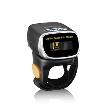 Mindeo CR40-1D Mini Laser Scanner Ring Barcode Scanner Ergonomic Wireless Portable Barcode Reader Hand Scanner
