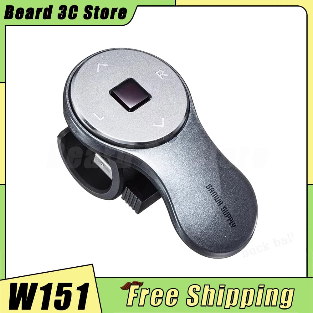 Sanwa Supply W151 Ring Mouse Dual Mode Mini Charging Mouse Custom Wireless Bluetooth Portable Office Mouse Gift
